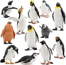 Penguin Figure, 12PCS, Animal Figure, Antarctic Animal, Realistic Model