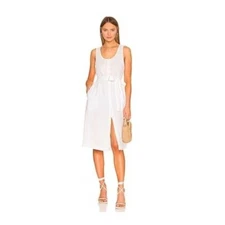 Michael Stars Lulu Button Down Dress in White