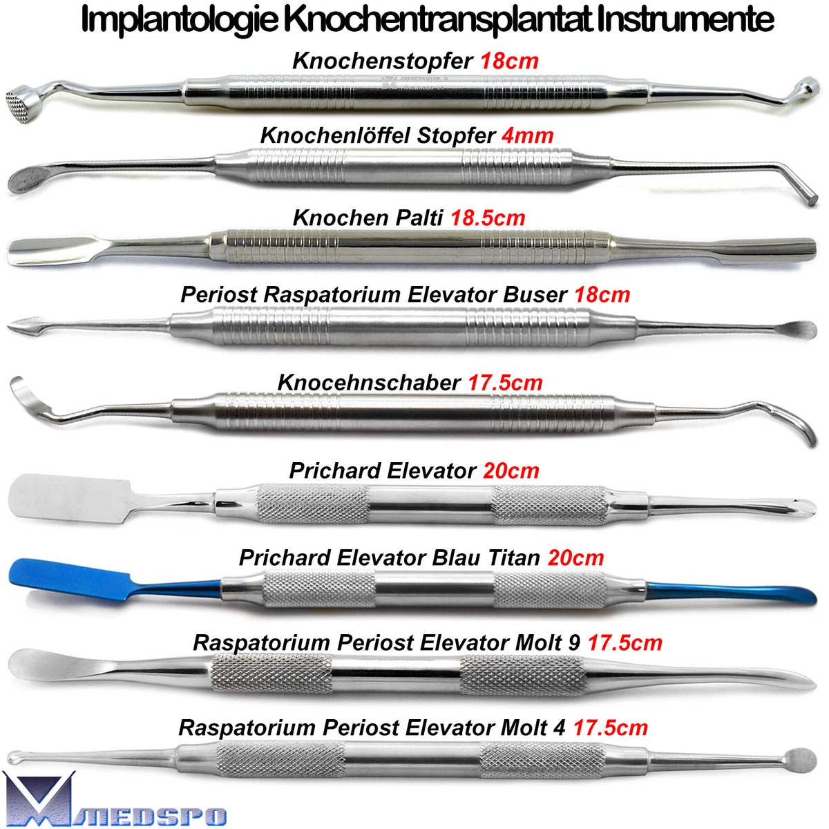 Ergoplant Knochen Stopfer Bajonettförmig | Chirurgie | Instrumente | Praxis | Dental Bauer