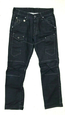 .G-Star 'GENERAL 5620 TAPERED' Black Coated Jeans W30 L32
