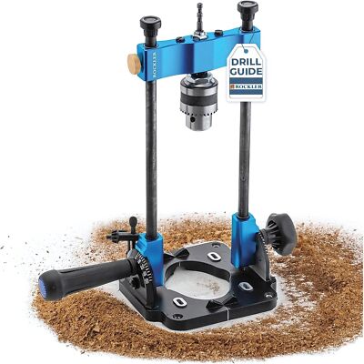 Drill Guide W/chuck Key Fullsize Drill Press Accessories For Small Shops 0 To 60