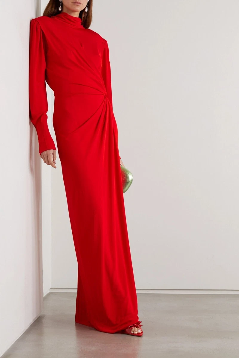 Lanvin red cheap dress