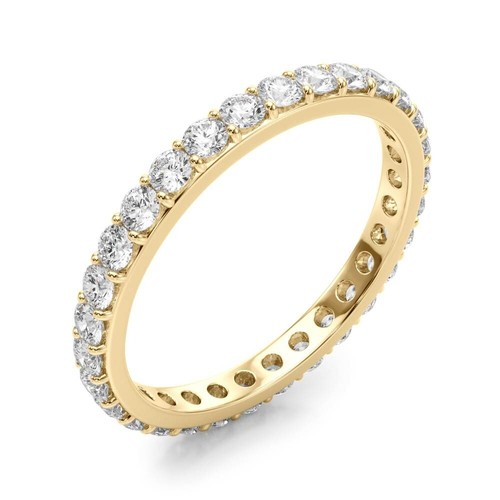 Diamond Eternity Ring Wedding Band F VS Round 1. 3C Labcreated 14K White Gold S7 - Picture 11 of 17