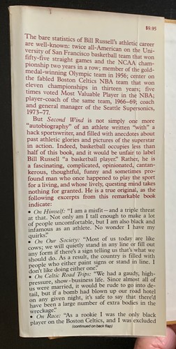 SECOND WIND - BILL RUSSELL & TAYLOR BRANCH - 1ST ED. - 1979 - DJ UNCLIPPED. - Picture 2 of 12