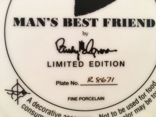 Franklin Mint Limited Edition Plate "Mans Best Friend " - Picture 4 of 4