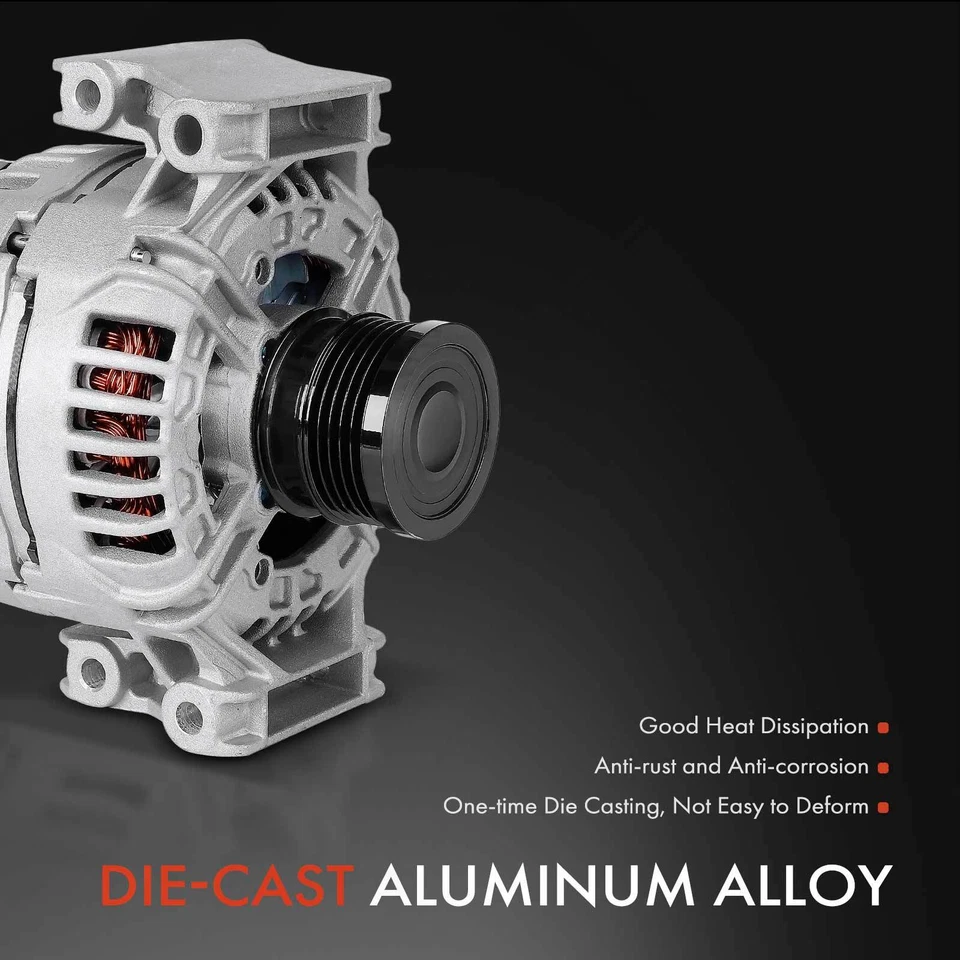 Alternator for Saab 9-3 2006-2011 9-3X 2010-2011 L4 2.0L 120A 12V CW 5-Groove - Image 4 of 4