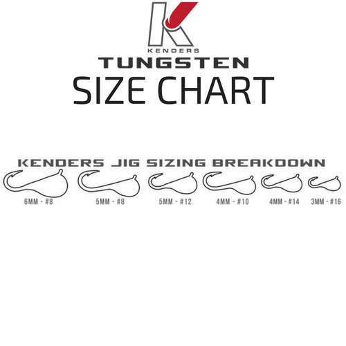 10 Pack Tungsten Jigs Bright UV TOP QUALITY Kenders Outdoors