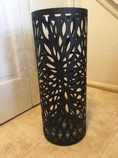 Umbrella Stand Rack Free Standing for Canes Walking Sticks 2 Hooks Black