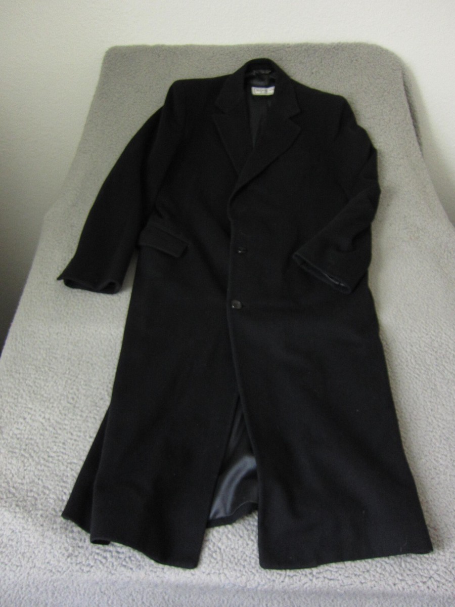 Vintage Saint Laurent Jacket Mens 44 Black Trench Coat 100 Vintage Saint Laurent Jacket Mens 44 Black Trench Coat 100