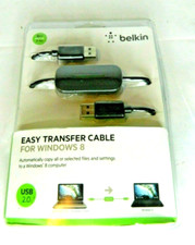 New Belkin Easy Transfer Cable For Windows 8 F4U060 8830-11764 8FT USB