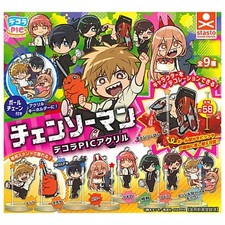 Chainsaw Man Decora PIC Acrylic Mascot Capsule Toy 9 Types Full Comp Set Gacha