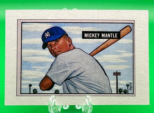 1951 Bowman - #253 Mickey Mantle (RC) New York Yankees 1951 Replica