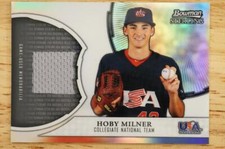 2011 Bowman Sterling Hoby Milner Card USAR-HM PATCH Rookie Collegiate National