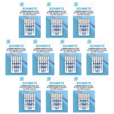 50 Schmetz ELx705 Sewing Machine Needles - Size 90/14 - Box of 10 Cards