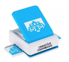 Creative Memories Damask Flourish Decorative Border Punch Scrapbook Card