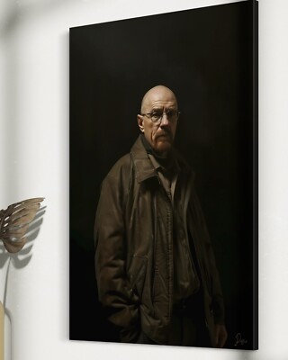 Walter White Leinwand Bild Breaking Bad CANVAS Wanddeko Kunst Heisenberg Serien