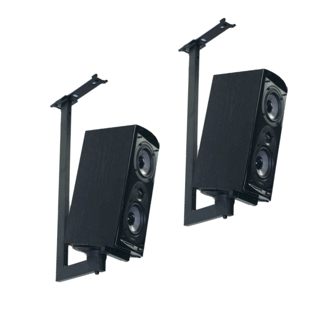 Pinpoint Mounts Side Clamping Bookshelf Speaker Ceiling Mount Set Of 2