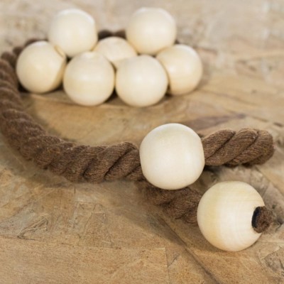 Natural Unfinished Wood Beads for DIY Crafting Jewelry, Décor, Arts & Crafts