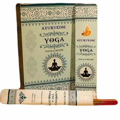 AYURVEDIC Yoga Pure Premium Masala Natura Räucherstäbchen Exportqualität Agar...