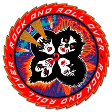 KISS Rock'n'Roll Over Vynil Car Sticker Decal - Select Size