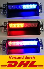 Blaulicht US Polizei LED rot/blau Blitzlicht Frontblitzer Lichtbalken Warnlicht 
