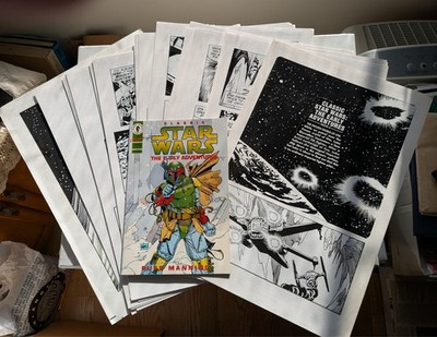 23 Original Art Comic Pages, Entire Issue #9 - Classic Star Wars: The Early Adv.