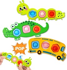 Pop It Fidget Toy 3pk for Toddler Travel