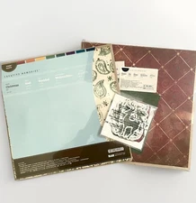 Creative Memories Jewel Christmas 12x12 Album Kit Paper Stickers Embellishments