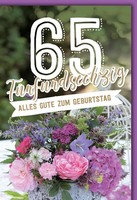 65. Geburtstag Blumenstrauß Alles Gute GlüCkwunschkarte Mit Umschlag