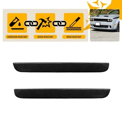 Pair Fits Dodge Challenger 2015-22 Rear Bumper Reflectors Left Right Smoked EAQ