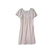 vintage vanity fair Night Gown M Lace Light Pink