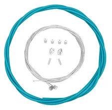 Premium Bicycle Brake Cable Kit for BMX/MTB - TURQUOISE