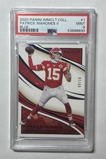 2020 Panini Immaculate Collection Patrick Mahomes II Blue #/10 Chiefs PSA 9