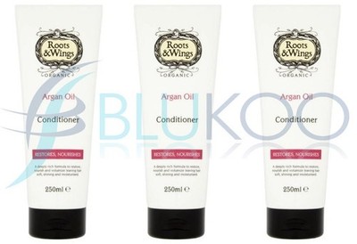 Roots and Wings Bio Arganöl Conditioner - 250ml (3er Pack)