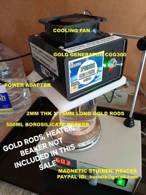 COLLOIDAL GOLD GENERATOR, 300V, BUILT IN LASER, MANUAL POLARITY SWITCH