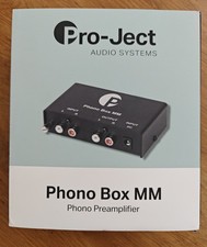 PRO-JECT PHONO BOX MM PHONO PREAMPLIFIER - BLACK. Includes box & all accessories
