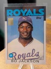 2001 Topps Traded & Rookies Bo Jackson 50 Years  Anniversary Rookie Reprint Card. rookie card picture