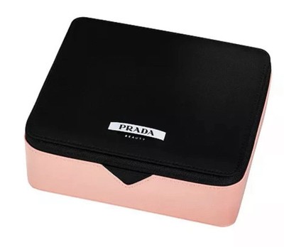 PRADA BEAUTY Pink Black Hard Beauty Case/Makeup Case/Beauty Box