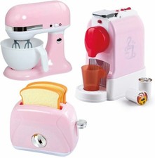 Playgo Küchen&Kaffeemaschine, Toaster Trio Pink Puppenküche  neu und OVP