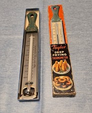 Taylor Vintage 12" Deep Frying Candy Thermometer Stainless Steel Made In USA
