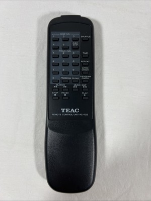 GENUINE TEAC RC-1122 5 DISC CD CHANGER REMOTE CONTROL - TESTED & OEM