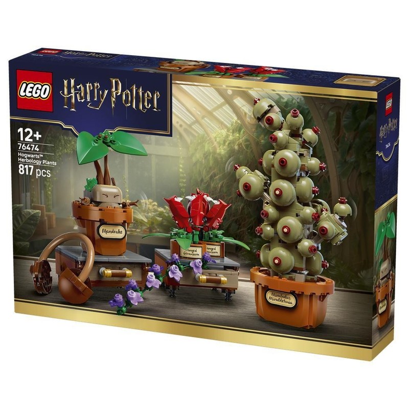 LEGO Harry Potter Hogwarts Herbology Plants 76474 Magical Display Gift