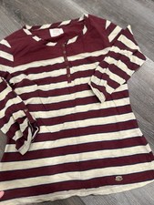 QUICKSILVER WOMEN CASUAL LOUNGE STRIPED SHIRT TOP SMALL S
