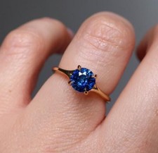 Blue Sapphire ring beautiful 925 sterling silver ring