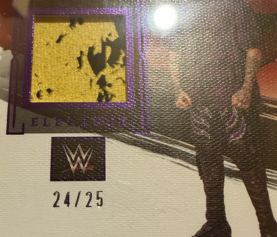 2023 Panini Impeccable WWE Elegance Purple Foil Patch Auto Dominik Mysterio /25! - Image 2 of 3