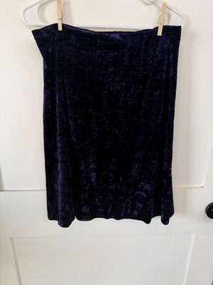  Rushed Velvet Purple Skirt Whimsigoth M L Bechamel