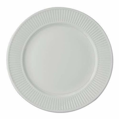 Pillivuyt, Plissé White Porcelain Dinner Plate, 11 Inches Diameter