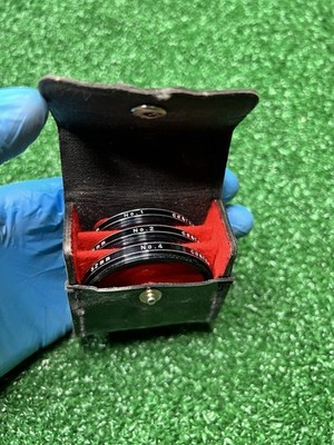 Vivitar Close-Up Lens Coated No.1, 2, 4 | 52mm Macro Filter Set w/ Leather Case