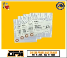 Fits VW Passat B8 2.0 TDI Set of 4 Genuine Bosch Injector Copper Base Seals