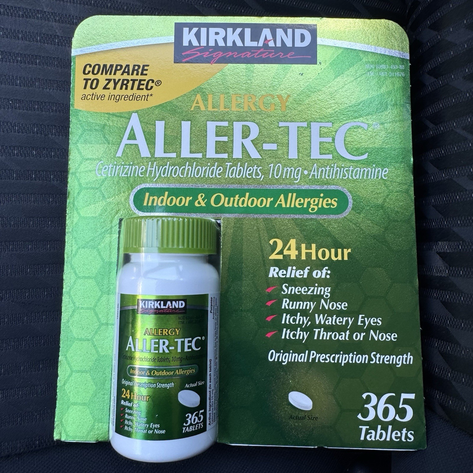 Kirkland 365 Tab.Aller-Tec Allergy Antihistamine 10mg ZYRTEC